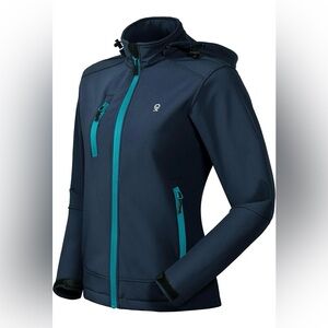 NWT Women's Navy Softshell Jacket (Size: XS)